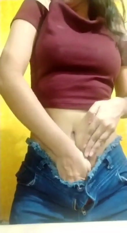 Cute desi teen boob press2
