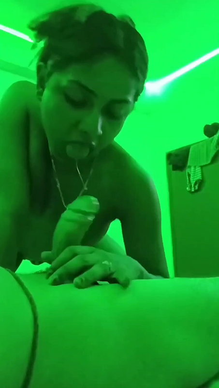 Horny lover enjoying sucking hard cock giving blowjob2