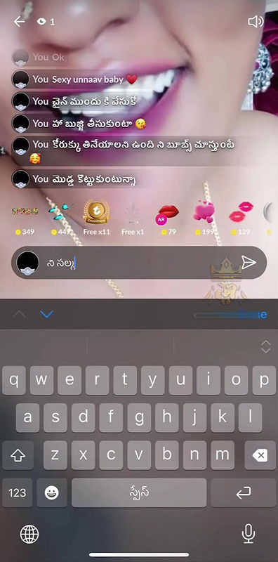 Hot Nilima Telugu Live Show Full Boobs and Pussy With Brief Face2