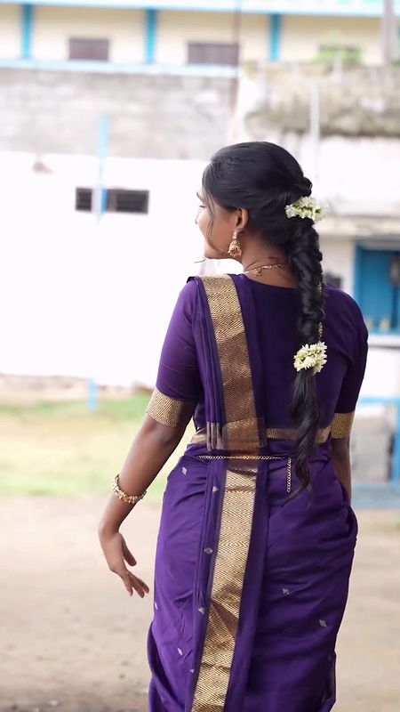Cute girl saree wearing video 2