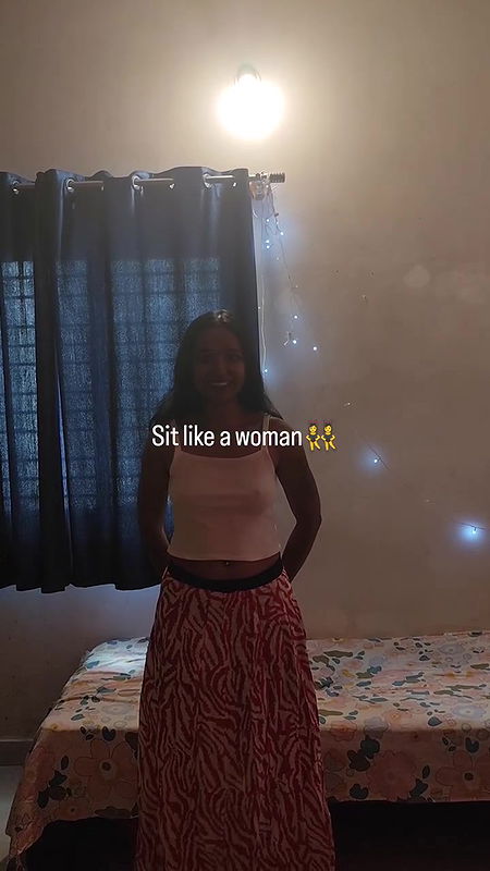 malayali girl pierced navel and nipple pokie in white dress  2