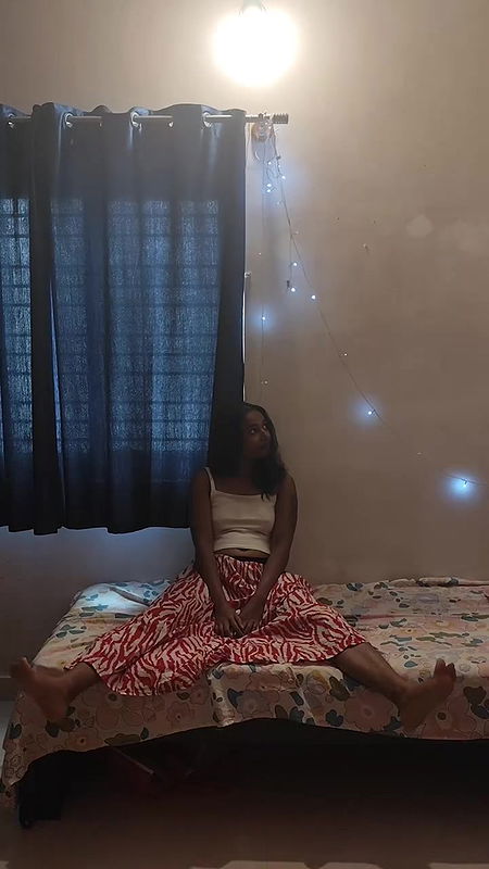 malayali girl pierced navel and nipple pokie in white dress  2