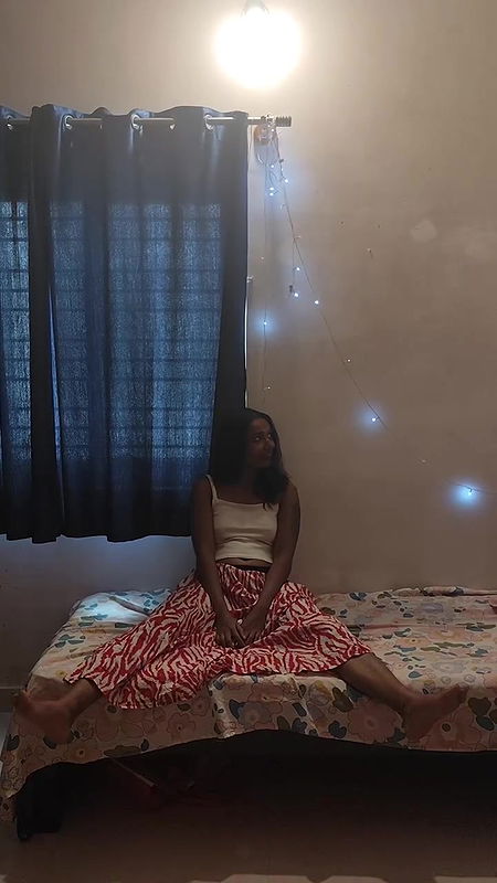 malayali girl pierced navel and nipple pokie in white dress  2