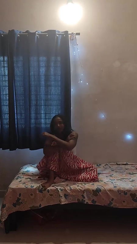 malayali girl pierced navel and nipple pokie in white dress  2