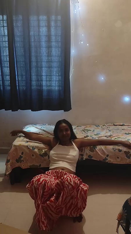 malayali girl pierced navel and nipple pokie in white dress  2