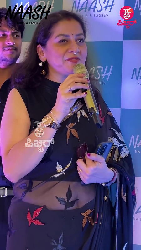 Sudharani sexy navel in transaparent black saree  2