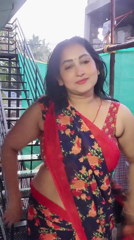 tamil malayalm serial actress fleshy tummy and armpit in saree  2