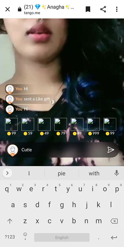 Beautiful Anagha Quick Boobage Flash Live With Face  2