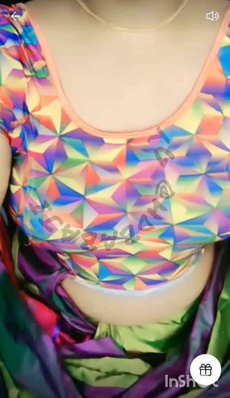 Hot Bujji Bangaram Telugu MILF Show Boobs and Clean Shaven Armpits With Face2