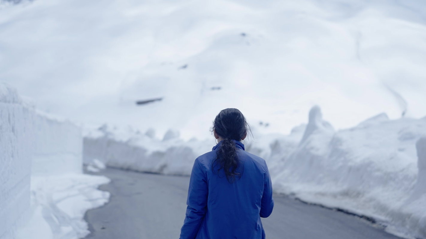 Resmi Nair Horny Strip and Take A Piss In the Snow ~ App Content