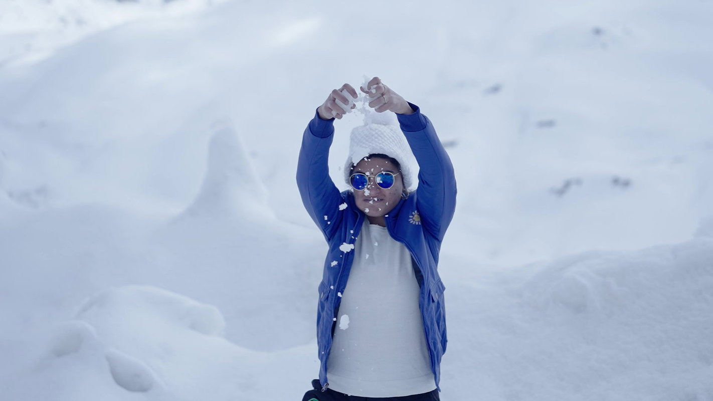 Resmi Nair Horny Strip and Take A Piss In the Snow ~ App Content