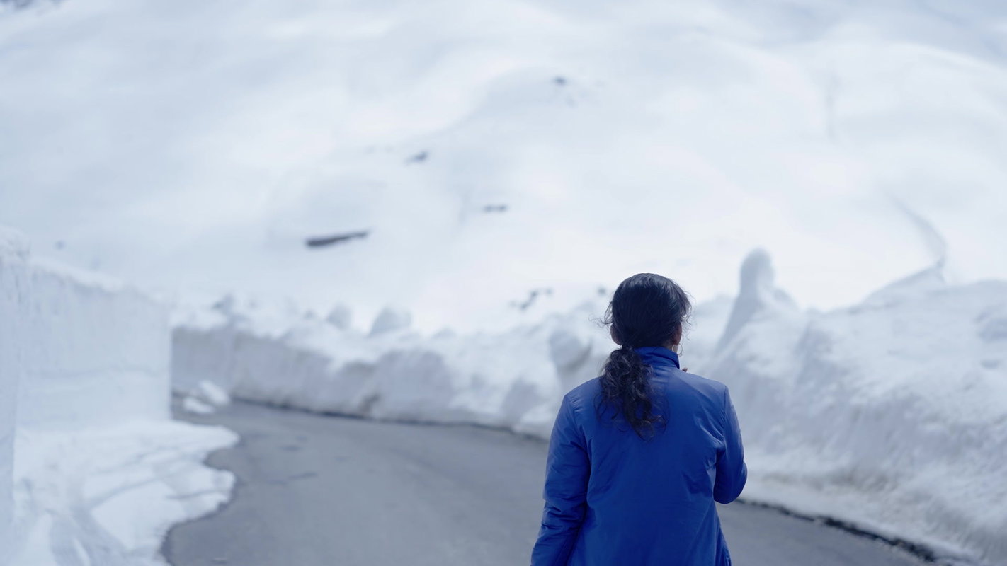 Resmi Nair Horny Strip and Take A Piss In the Snow ~ App Content