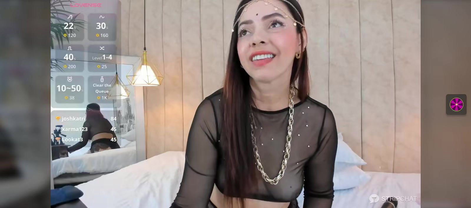 Aunty in see through top Showing her boobs