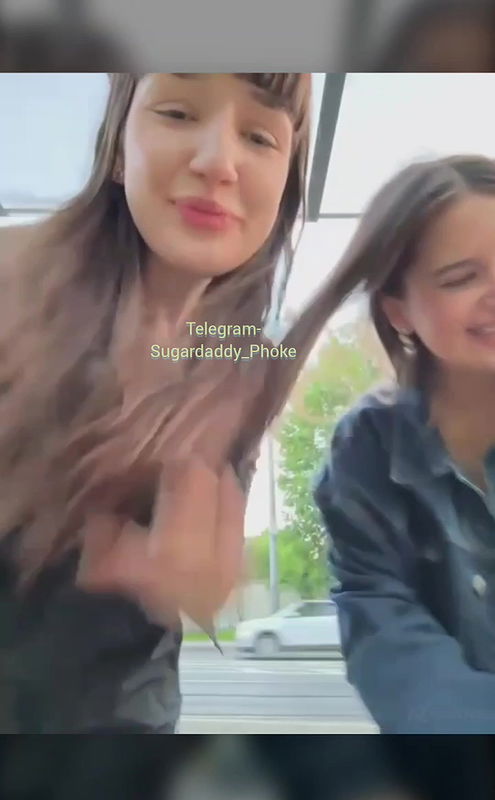 Sophie Avory hot model boobs slap outdoor on gia boobs 2