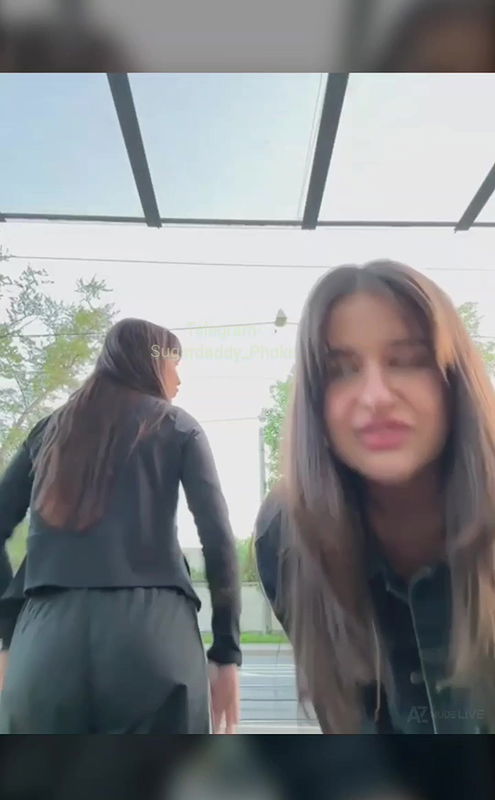 Sophie Avory hot model boobs slap outdoor on gia boobs 2