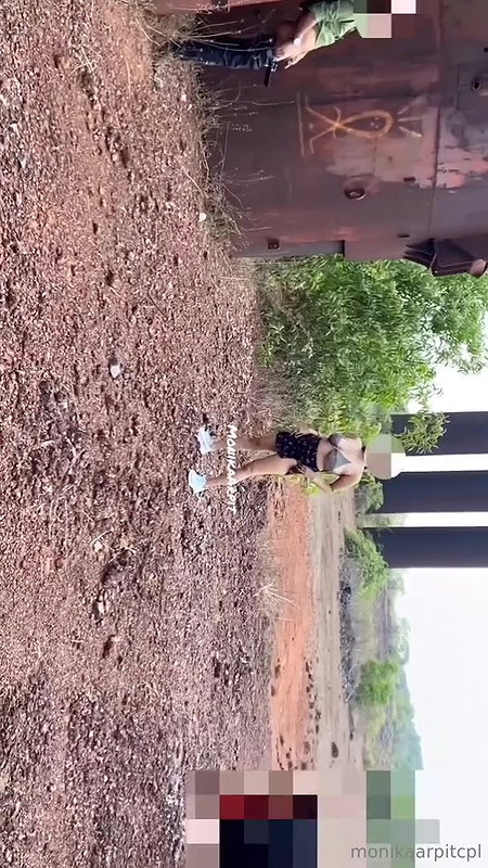 Indian couple Monika Arpit dare at stranger and fucking outside 2