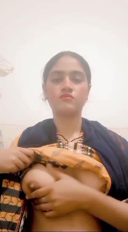 Beautiful Young Girlfriend Removing Bra Showing Big Boobs 7