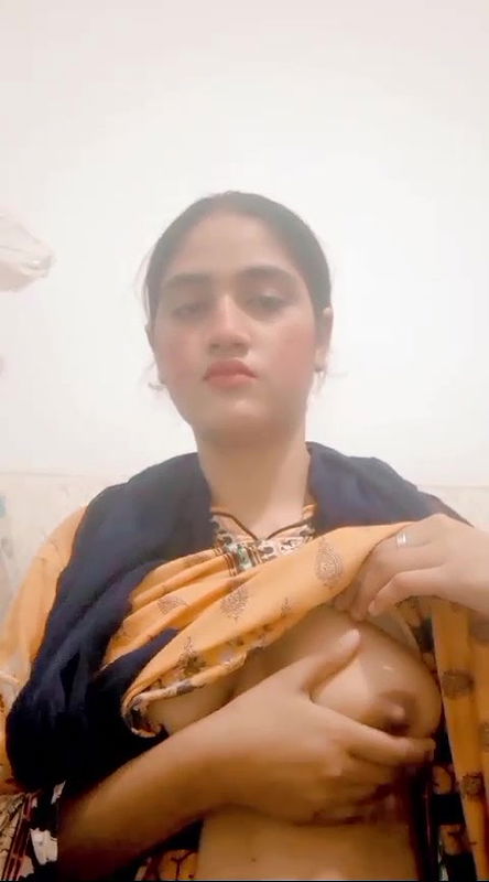 Beautiful Young Girlfriend Removing Bra Showing Big Boobs 7