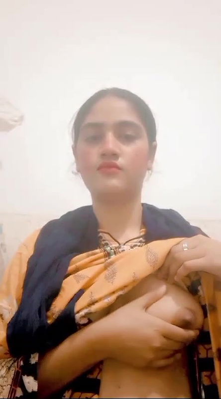 Beautiful Young Girlfriend Removing Bra Showing Big Boobs 7