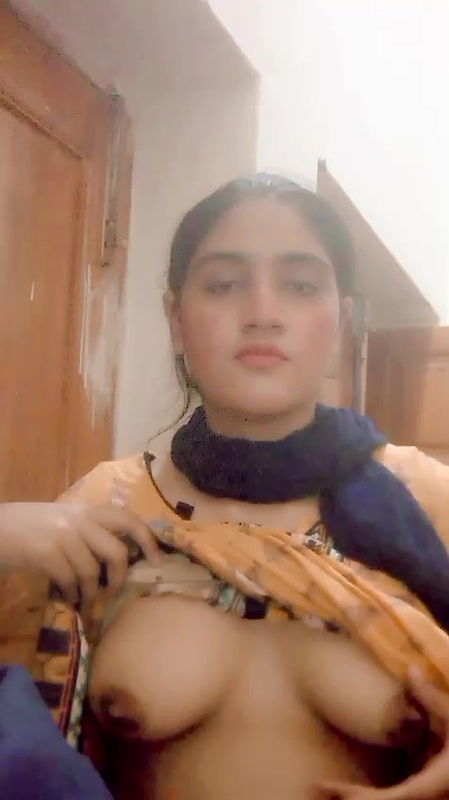 Beautiful Young Girlfriend Removing Bra Showing Big Boobs 3