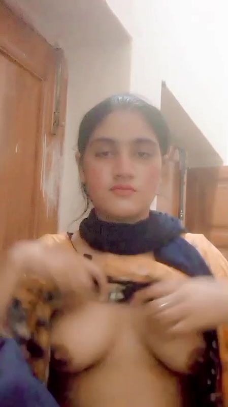 Beautiful Young Girlfriend Removing Bra Showing Big Boobs 3