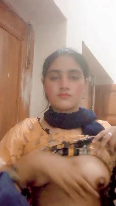 Beautiful Young Girlfriend Removing Bra Showing Big Boobs 3