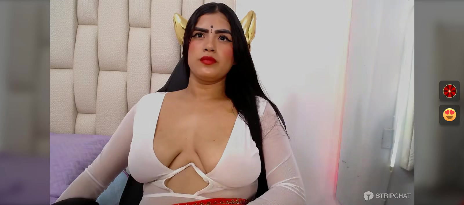 Sexy Bhabhi in See through blouse Exposing Boobs2
