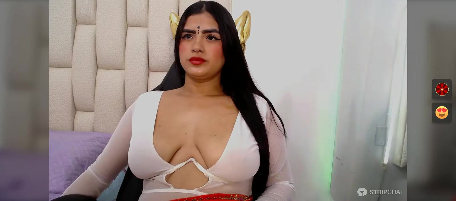 Sexy Bhabhi in See through blouse Exposing Boobs2