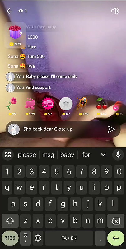 Hot Bhabhi Sona Nude Show Live and Masturbating Pussy With Full face2