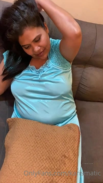Indian best MILF Karishma Blue Nighty Nude Tease OF Content 2