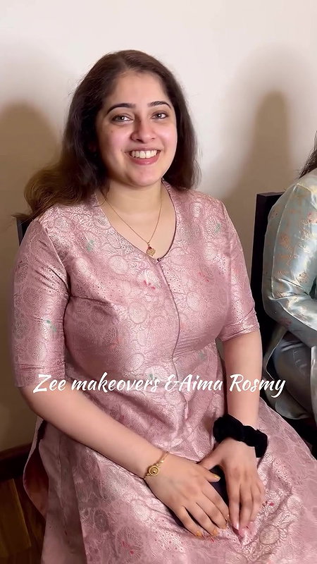 aimy rosmy hige breasts in tight pink dress2