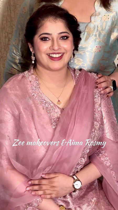 aimy rosmy hige breasts in tight pink dress2