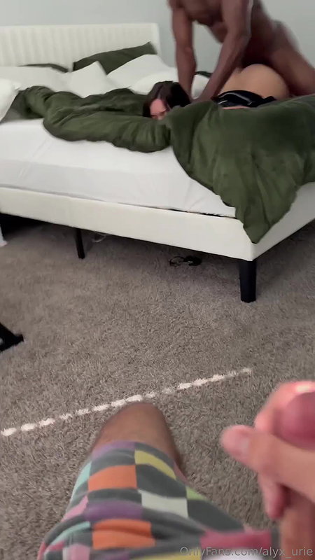 Husband call bull to satisfy her wife fromt of husband 2