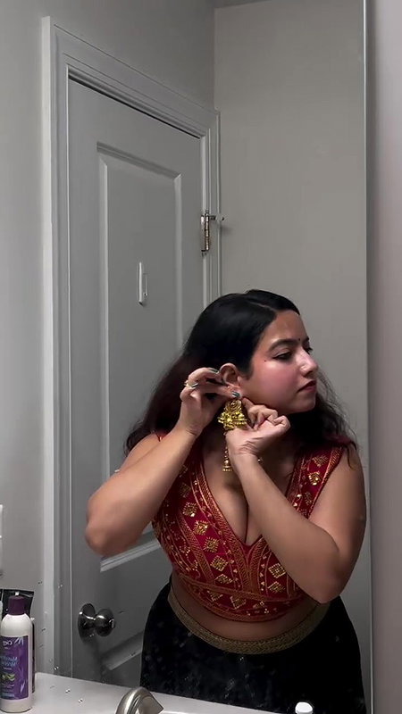 busty bengali lady huge breasts in tight costumes 2