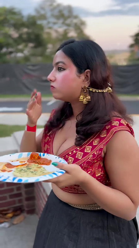 busty bengali lady huge breasts in tight costumes 2