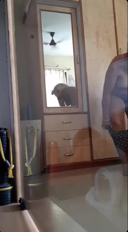 Sexy Milf Mom Nude Captured By Son After Bath 2