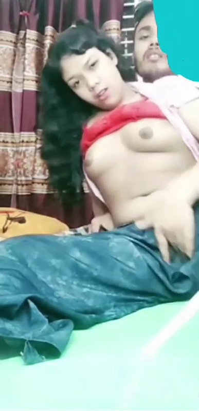 Horny couple seduce expression boobs pressing 2