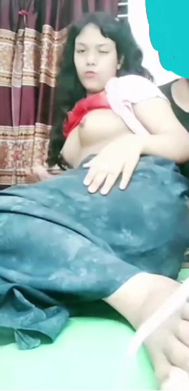 Horny couple seduce expression boobs pressing 2