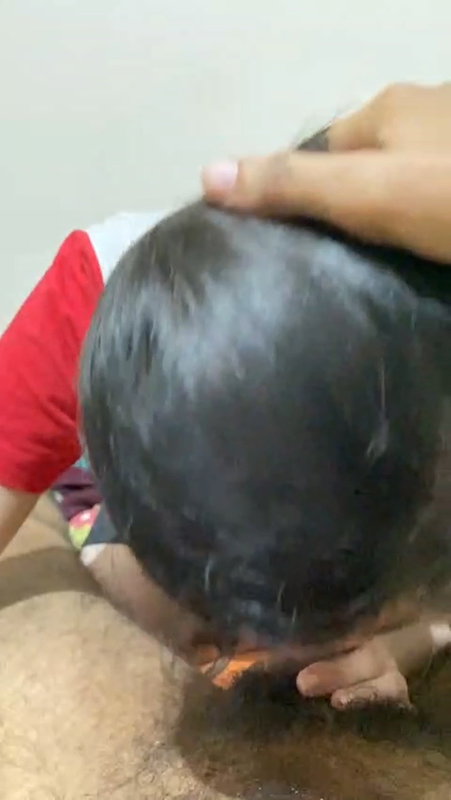 Indian desi girlfriend giving blowjob 2