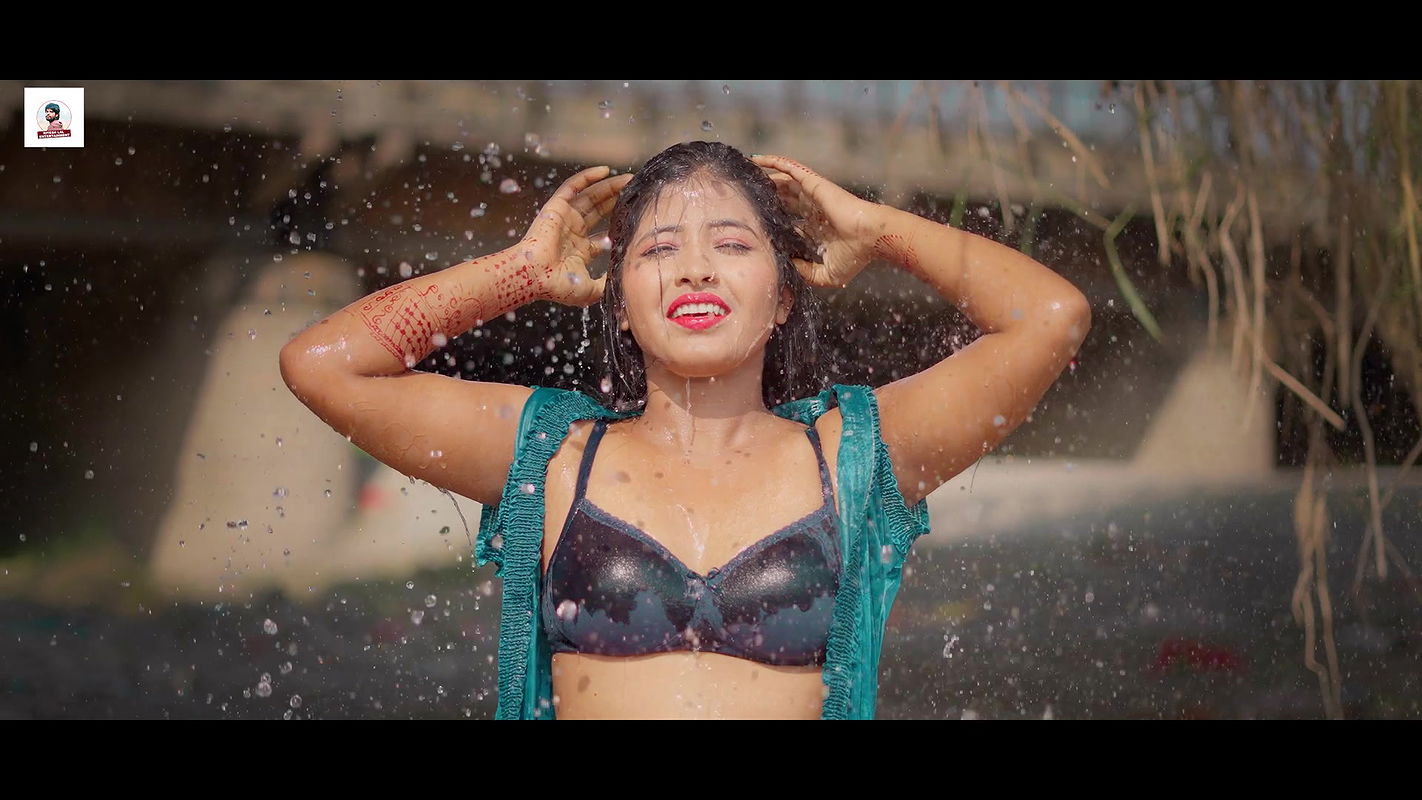 VERY HOT – Cute girl boobs grabbed & navel kissed, super hot show in bra & panty 4