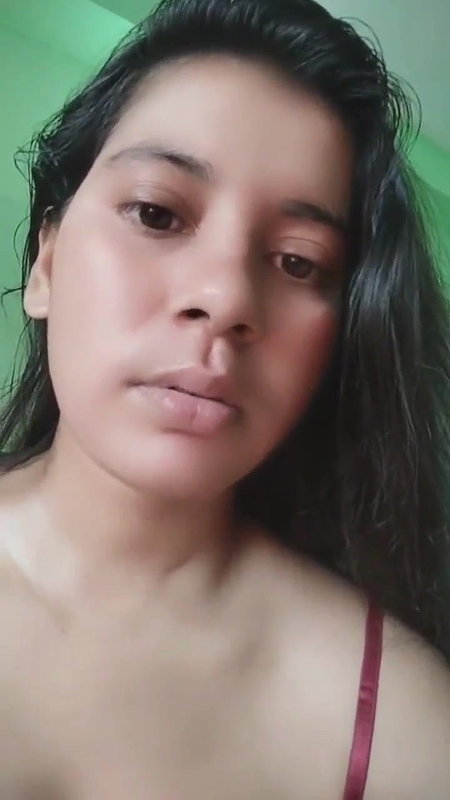 Hot cute babe showing her tits with cute expression and dirty talking 2