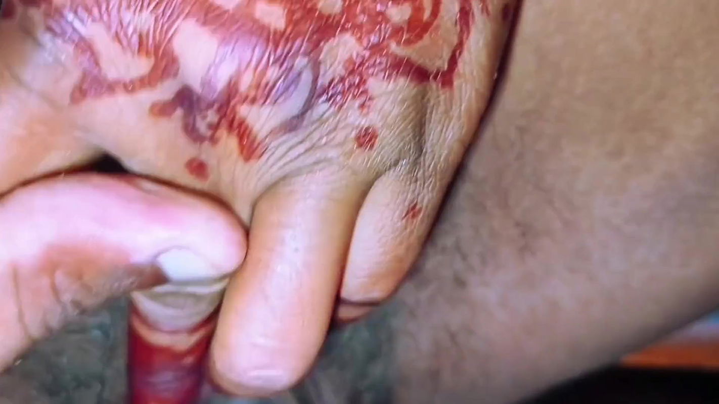 The Stepbrother-in-law Put His Hand in the Smooth Pussy of the Stepsister-in-law and Took Out the Cream. the Stepfather Fucked T