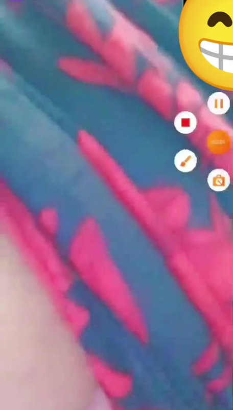 Cute babe hot expression during boobs press