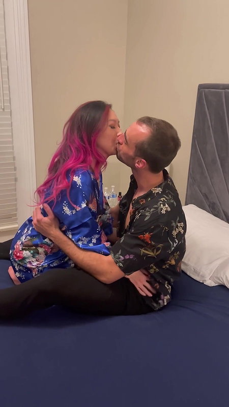 Trying out one of hubbys super hung friends while he watched