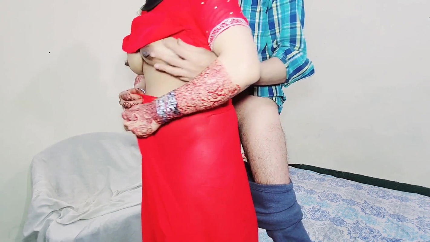 Desi Busty Bhabhi Wearing Saree Standing Anal Fuck