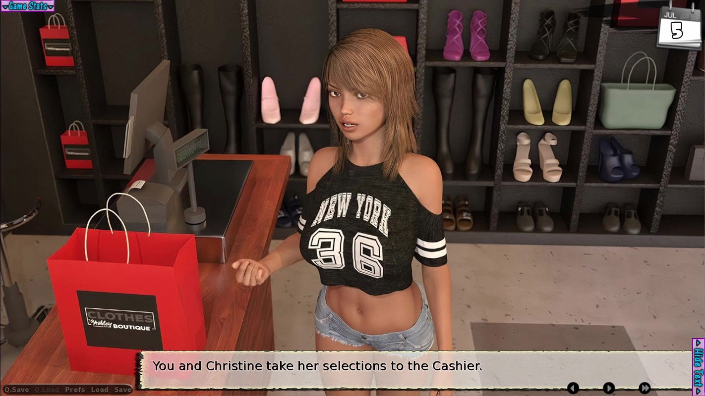 19 Years Old Teen Christine Going to the Office After Shopping Outfits