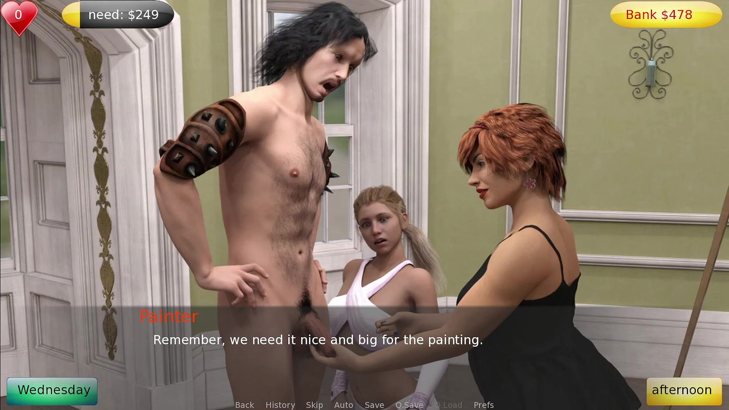 Amy Appointed With Nude Modeling Painter Artist _ Threesome Blowjob Tease