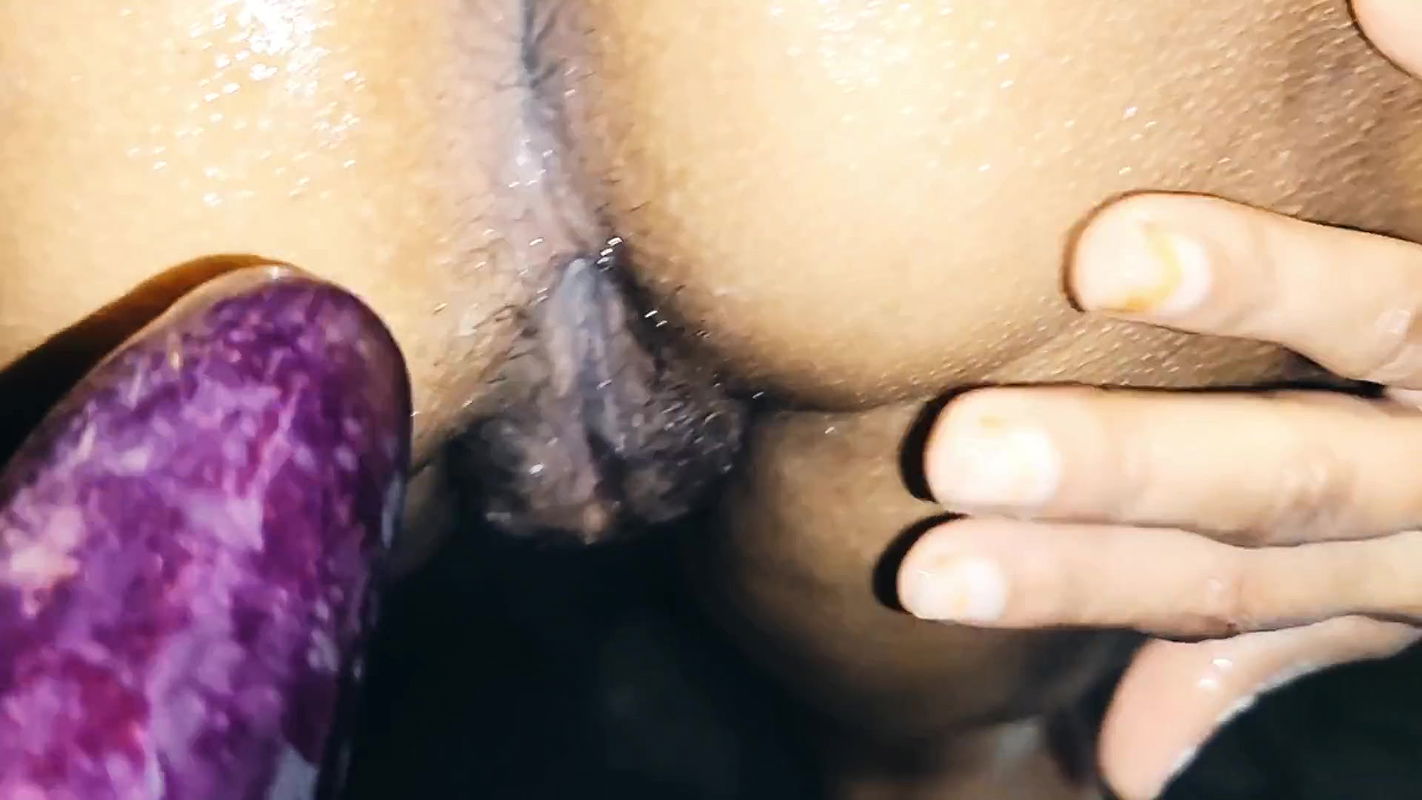 archita phukan bhabhi ki bathroom ass fucking with brinjal in ass hole