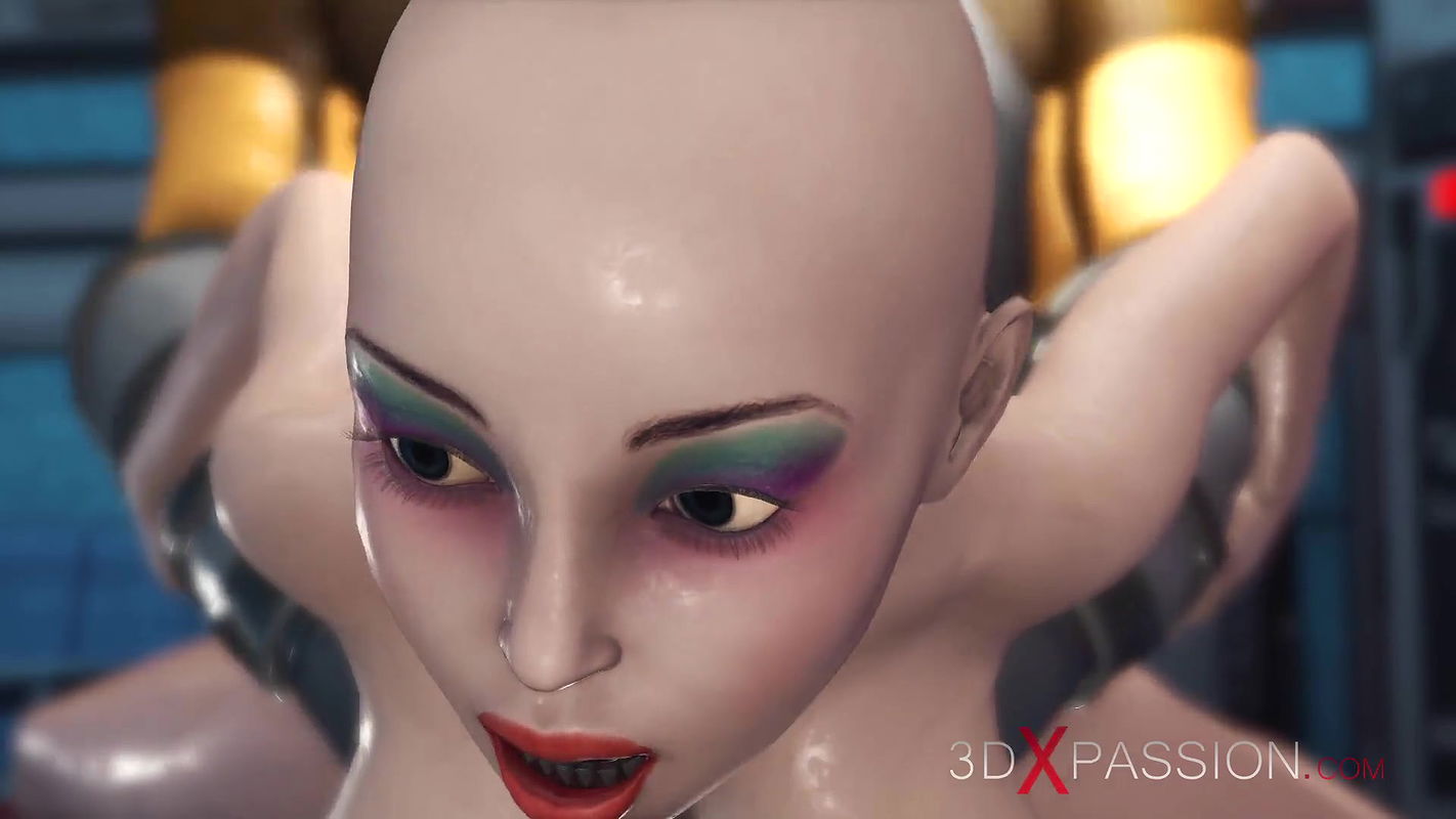 3D animation of a toon slave girl having sex HD