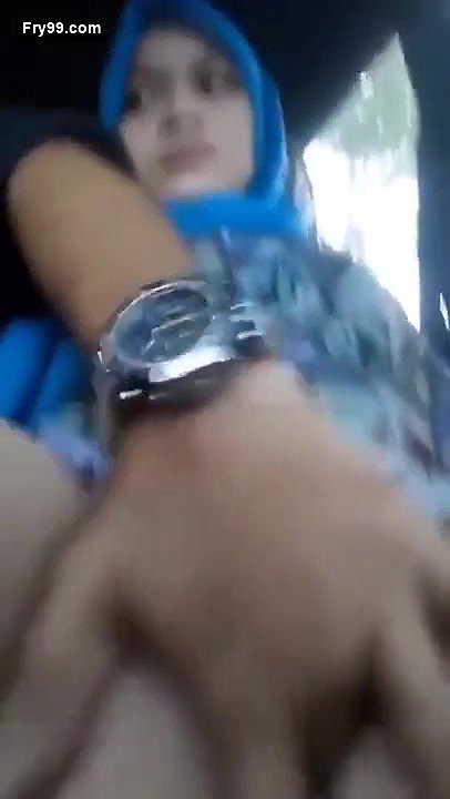 Lover having fun inside car